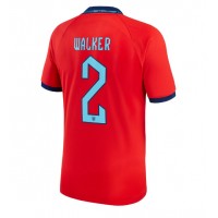 Koszulka piłkarska Anglia Kyle Walker #2 Strój wyjazdowy MŚ 2022 tanio Krótki Rękaw